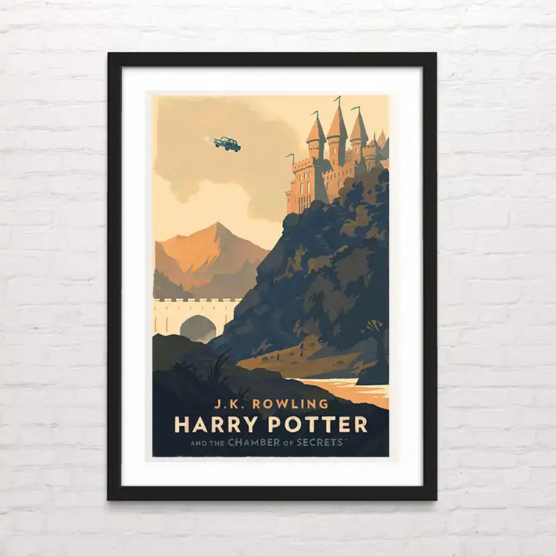 Póster artístico de Harry Potter y la Cámara Secreta – arte mural en calidad premium