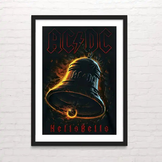 Póster de ac/dc Hells Bells con diseño pop art – calidad premium Posterinc