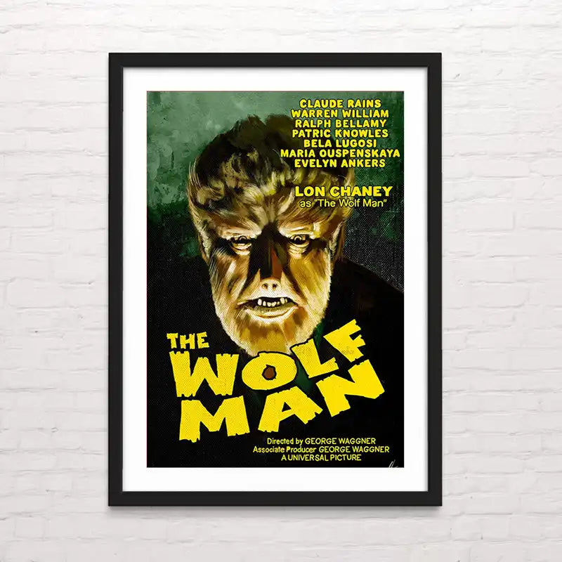 El Hhombre Lobo Póster de cine clásico en alta calidad – Posterinc Studio