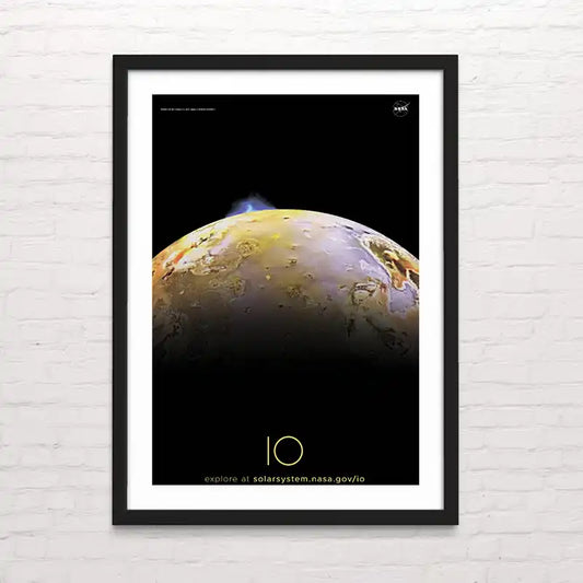 Póster del planeta IO en alta resolución – diseño astronómico decorativo. posterinc.cl