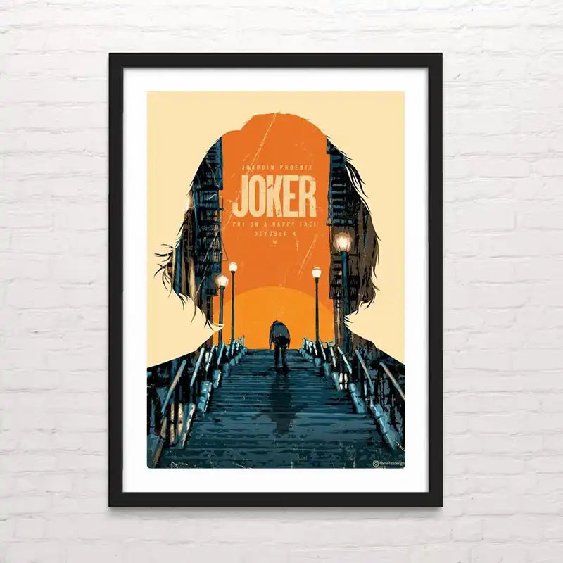 Póster decorativo de película JOKER – arte cinematográfico premium. posterinc.cl
