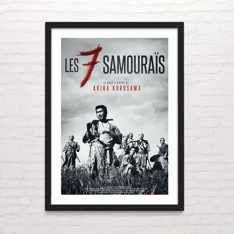 Póster de película de culto "los 7 samurais"  – impresión de alta resolución Posterinc