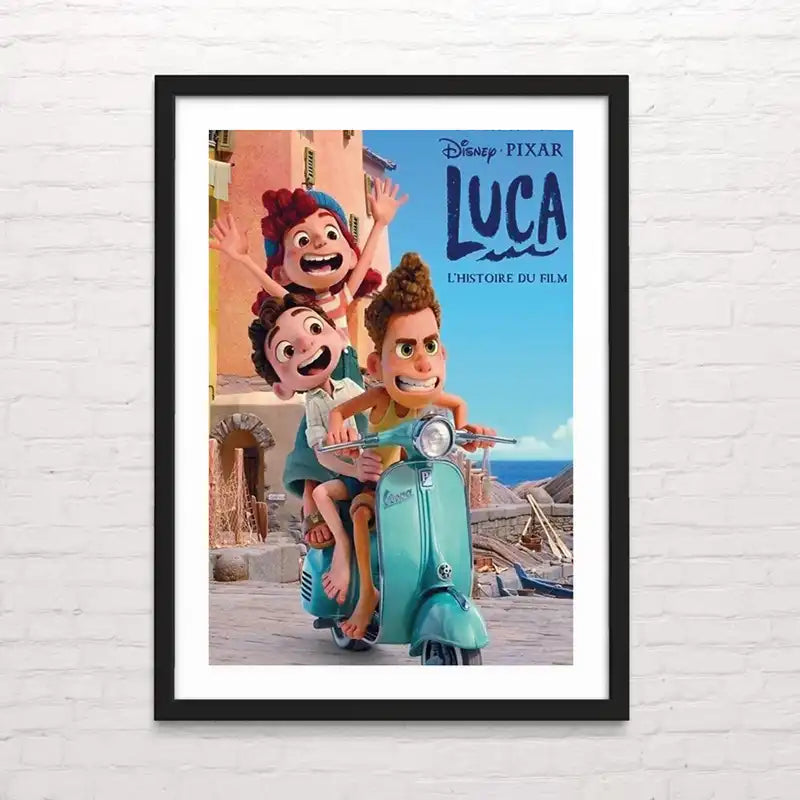 Póster infantil pelicula LUCA – decoración suave y creativa