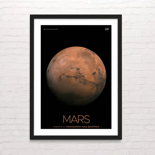 Póster del planeta Marte – impresión espacial estilo moderno