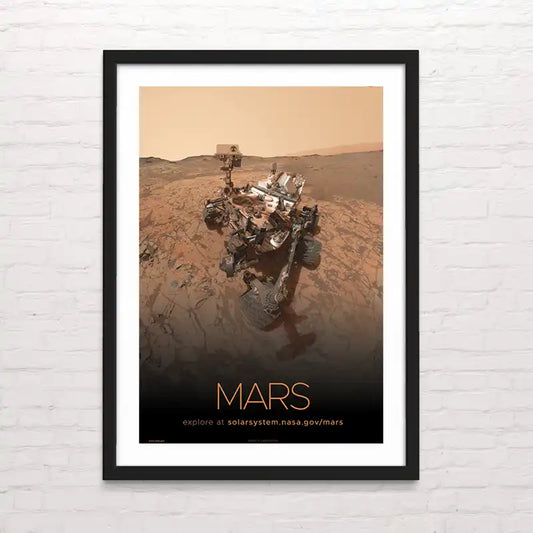 Póster de Marte – diseño astronómico impreso con gran detalle. Posterinc.cl