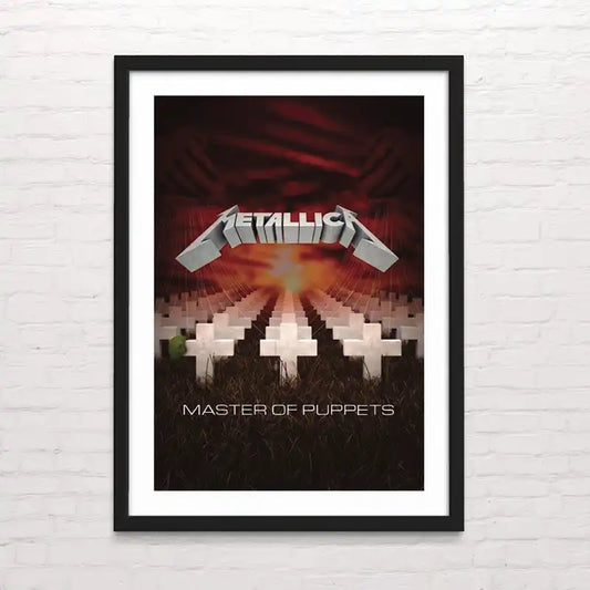 Ilustración rock con Metallica - Master of puppets – arte para paredes