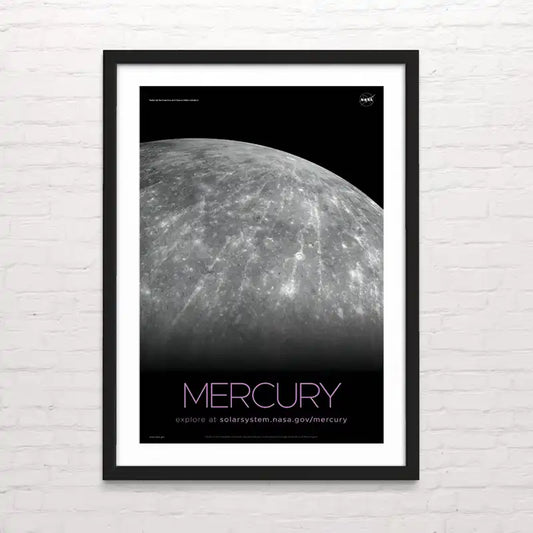 Póster del planeta Mercurio – decoración temática del Sistema Solar