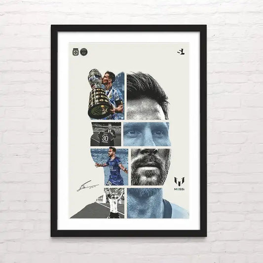 Póster de Lionel Messi – diseño dinámico para decoración. Posterinc.cl