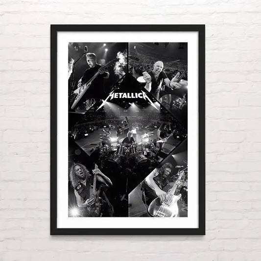 Diseño de rock metal – Metallica -  impresión poderosa y contrastada