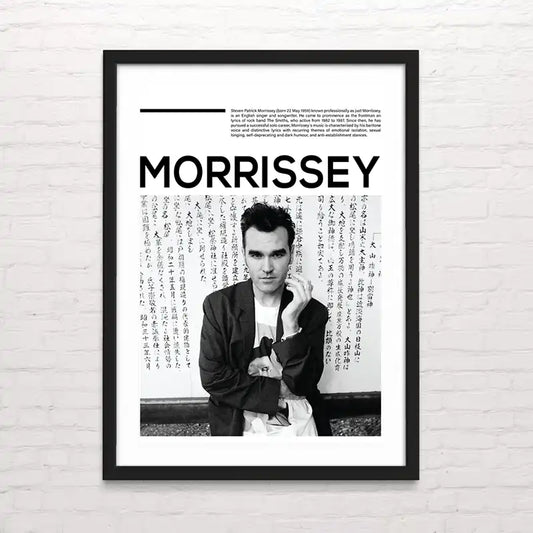 Póster inspirado en Morrissey  pop BRITANICO – impresión en alta resolución