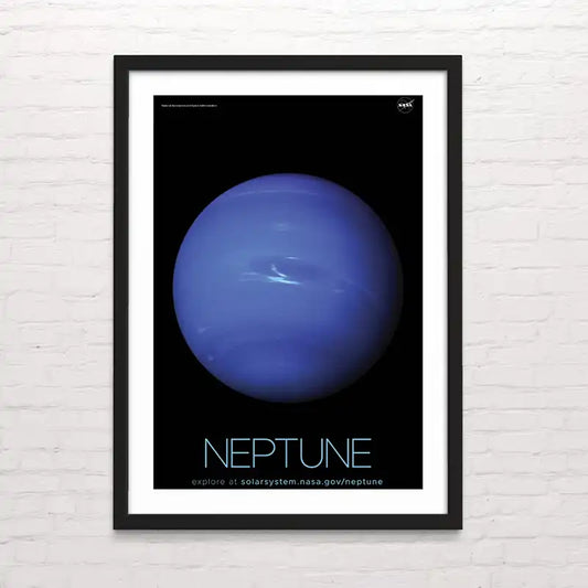 Póster del planeta Neptuno vista desde el espacio – impresión detallada