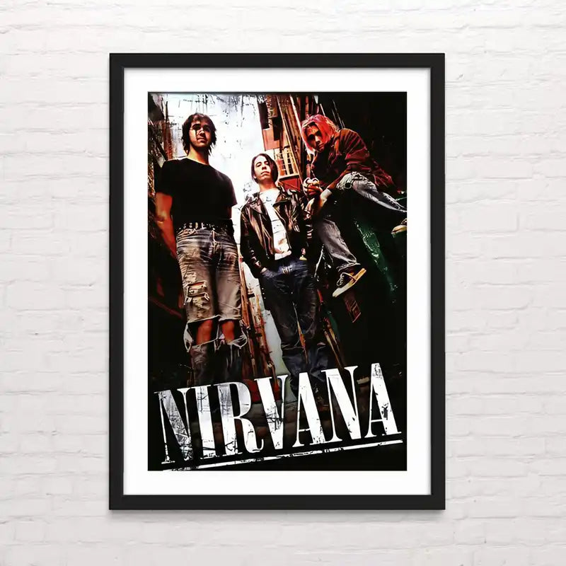Póster de música Nirvana con estética juvenil – impresión premium Poserinc.cl
