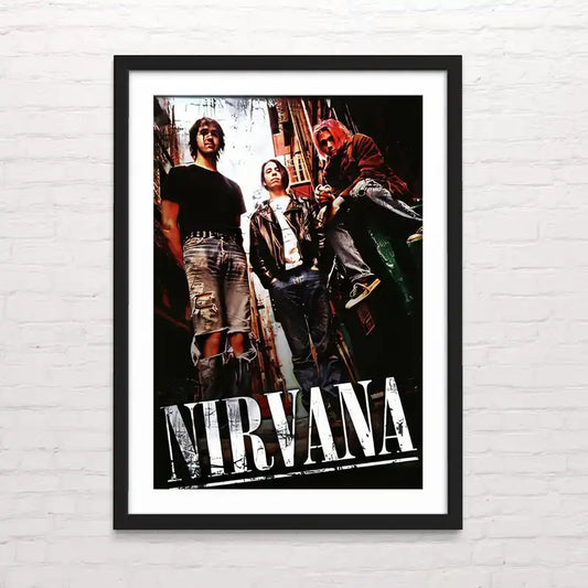 Póster de música Nirvana con estética juvenil – impresión premium Poserinc.cl
