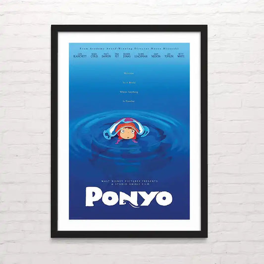 Póster decorativo de Ponyo – impresión artística de Studio Ghibli