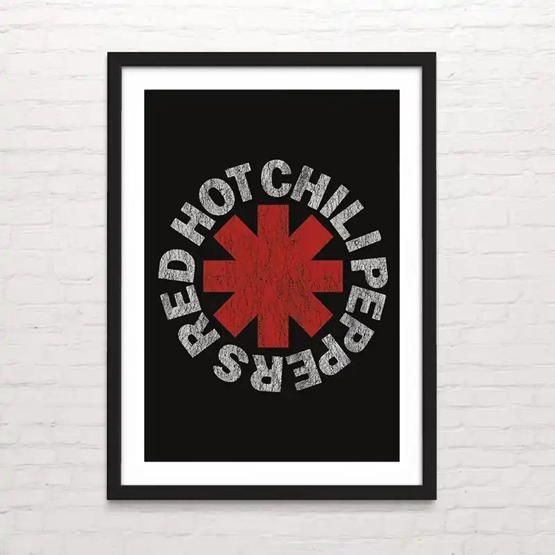 Red Hot Chili Peppers
 Diseño de rock funk– impresión poderosa y contrastada