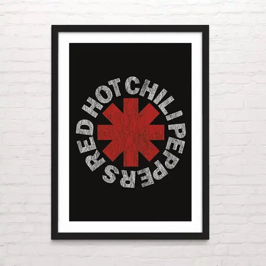 Red Hot Chili Peppers
 Diseño de rock funk– impresión poderosa y contrastada