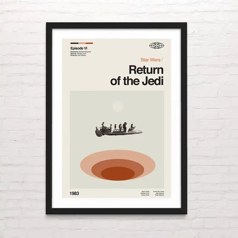 Return of the Jedi Arte de cine antiguo – impresión nítida estilo retro