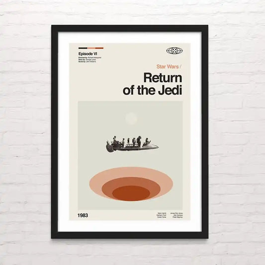 Return of the Jedi Arte de cine antiguo – impresión nítida estilo retro