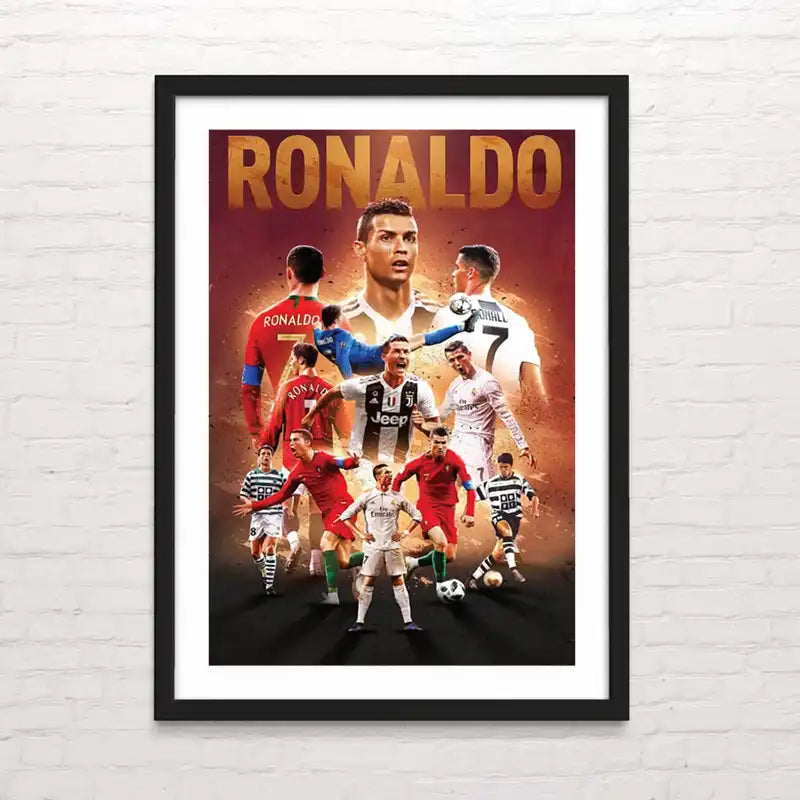 Póster de cristiano ronaldo – arte deportivo estilo moderno