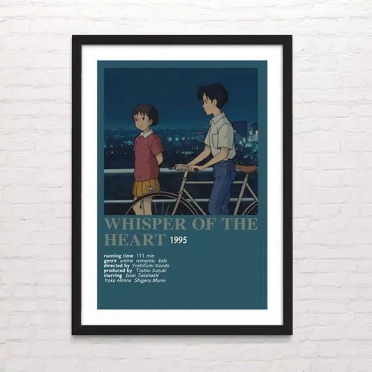 Póster de Susurros del corazón en alta calidad – arte Studio Ghibli