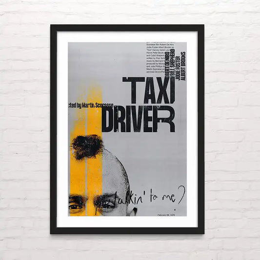 Taxi driver. Póster estilo afiche antiguo – diseño cinematográfico clásico