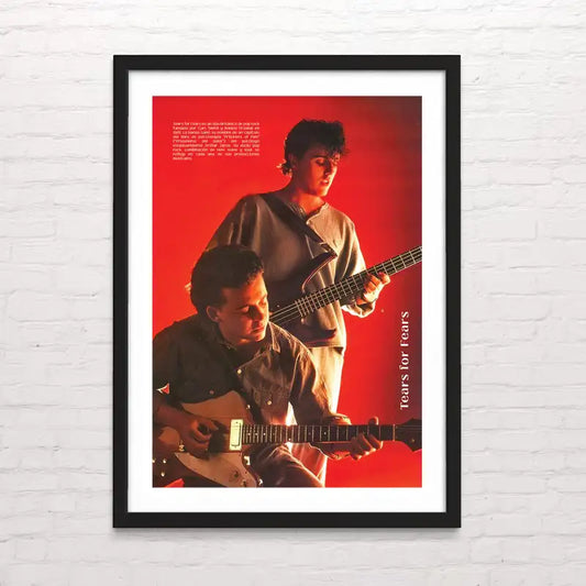 Póster de Tears for fears para decoración de interiores – arte musical en alta resolución