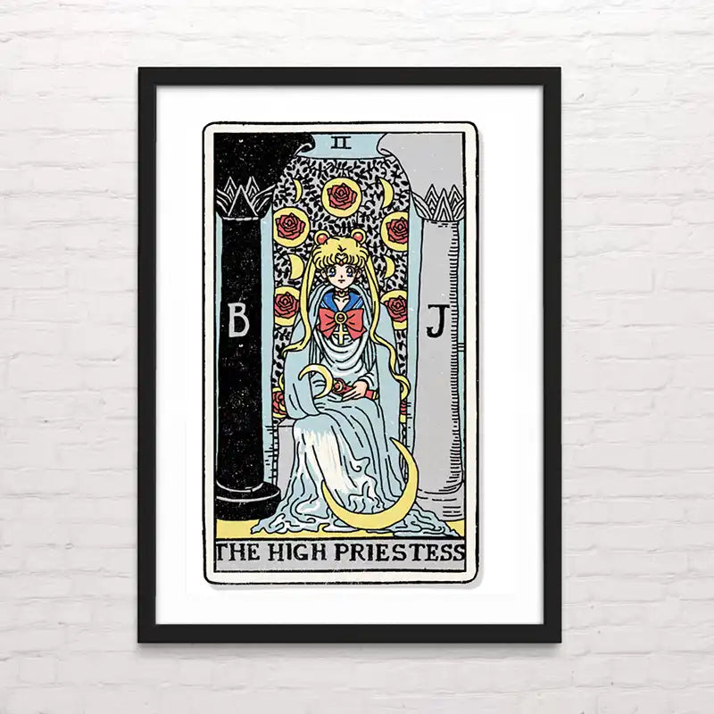 Póster de The High Priestess en estilo cómic – arte místico impreso. Posterinc.cl