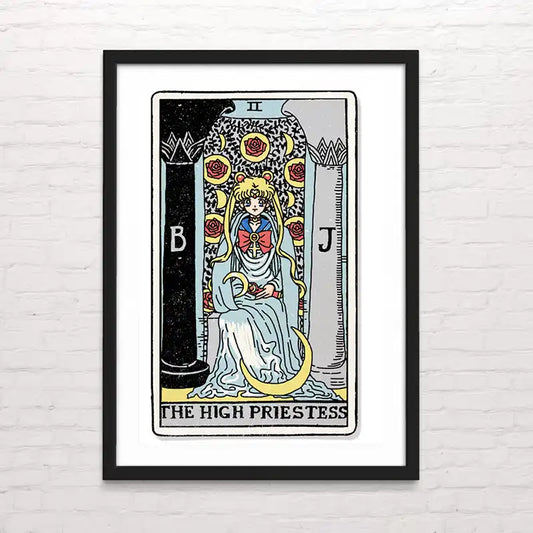 Póster de The High Priestess en estilo cómic – arte místico impreso. Posterinc.cl
