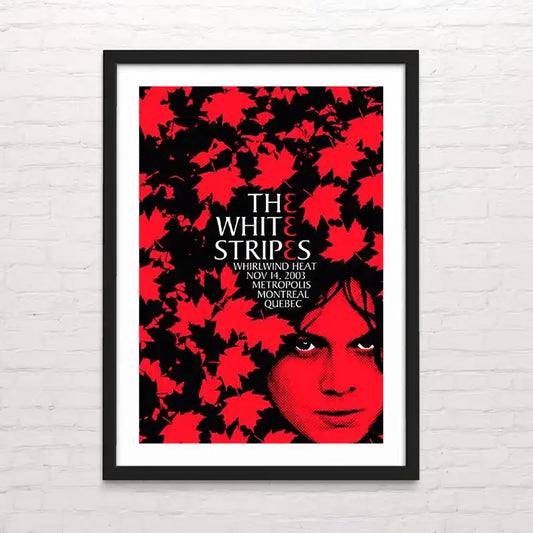 Diseño rockero de The White Stripes– póster decorativo intenso.Posterinc.cl