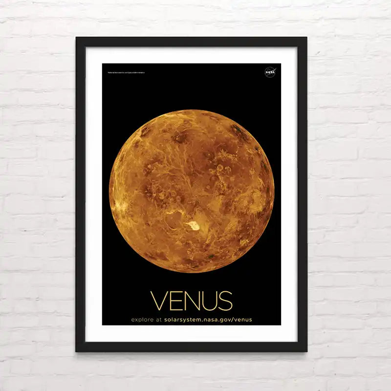 Póster del planeta Venus – impresión espacial estilo moderno. Sistema Solar - Posterinc.cl