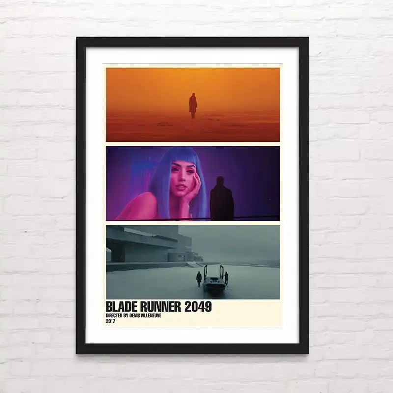 Póster artístico de blade runner 2049 – estilo vintage cinematográfico