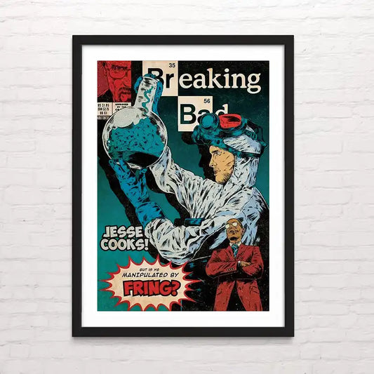 Póster de Breaking Bad con diseño artístico – impresión profesional Posterinc