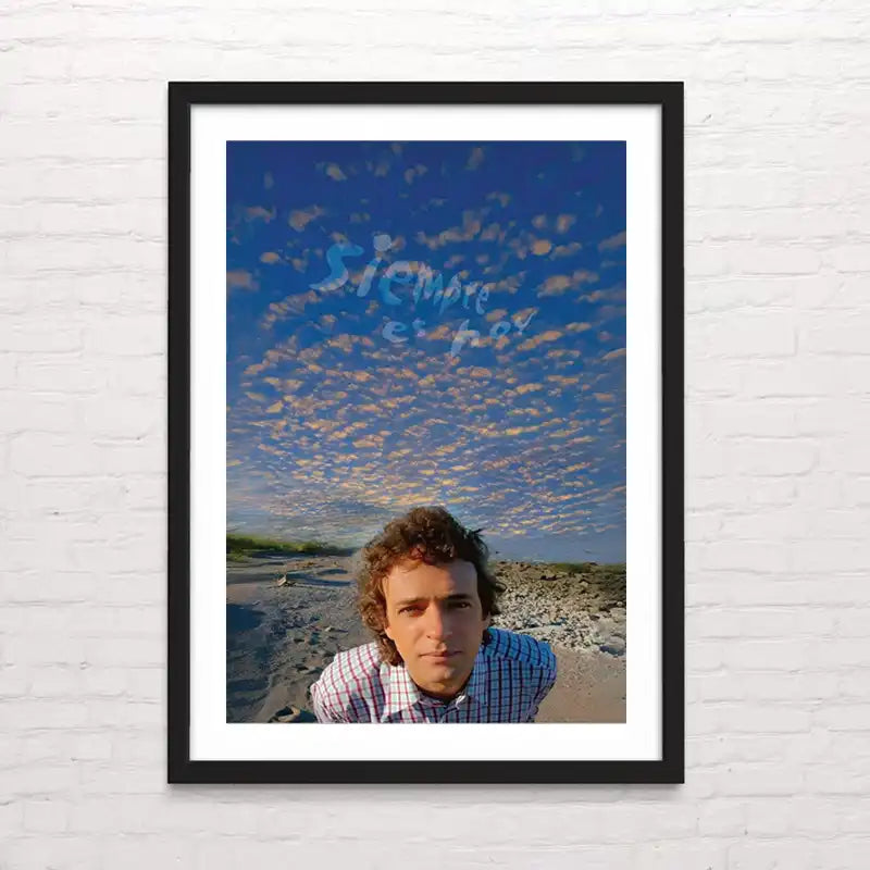 Póster musical de Cerati con fondo natural– impresión de alta calidad. Posterinc Studio.