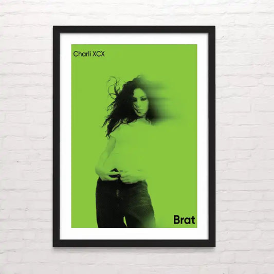 Póster decorativo de charli xcx-brat – papel premium