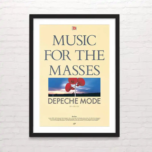 Póster de Depeche mode - Music for the masses caratula – arte mural por Posterinc Studio