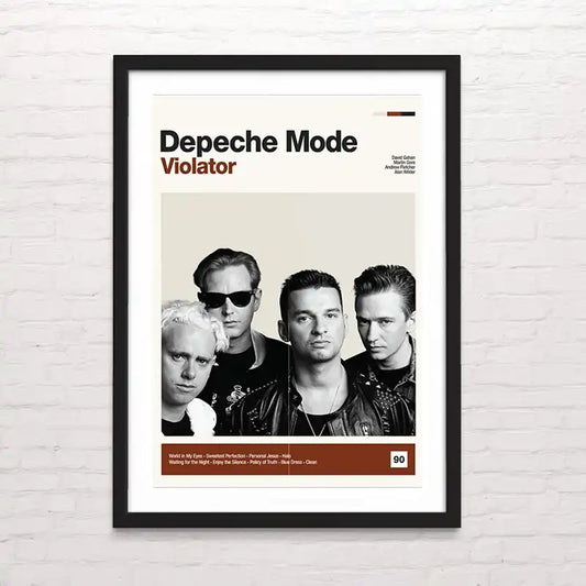 Póster de Depeche Mode con diseño pop art – calidad premium Posterinc