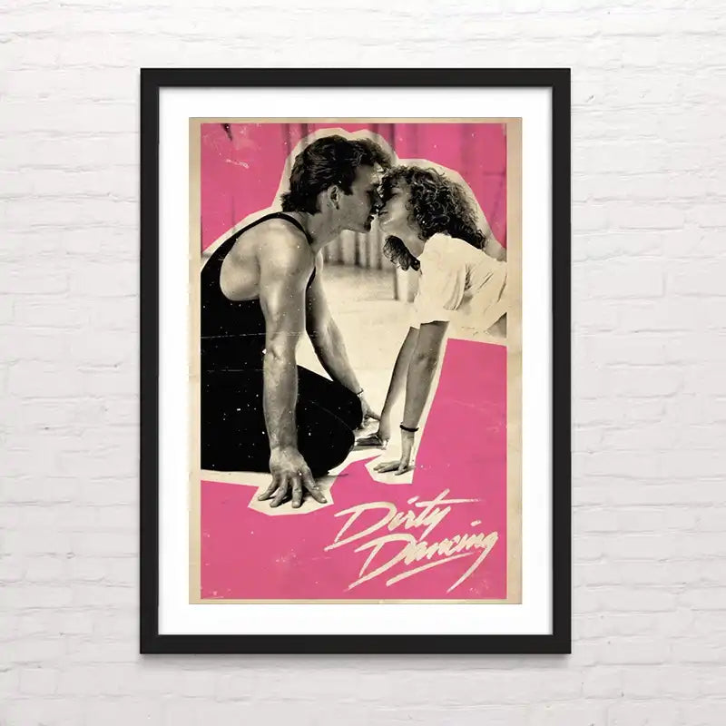 Póster artístico de Dirty Dancing– estilo vintage cinematográfico