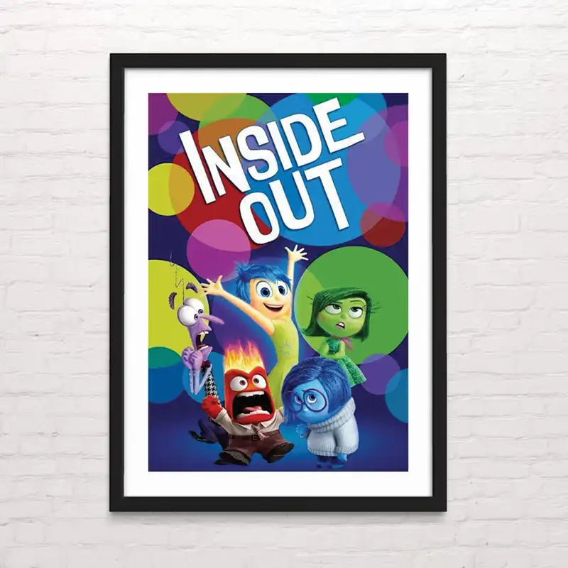 Póster decorativo de película intensa-mente – arte cinematográfico premium