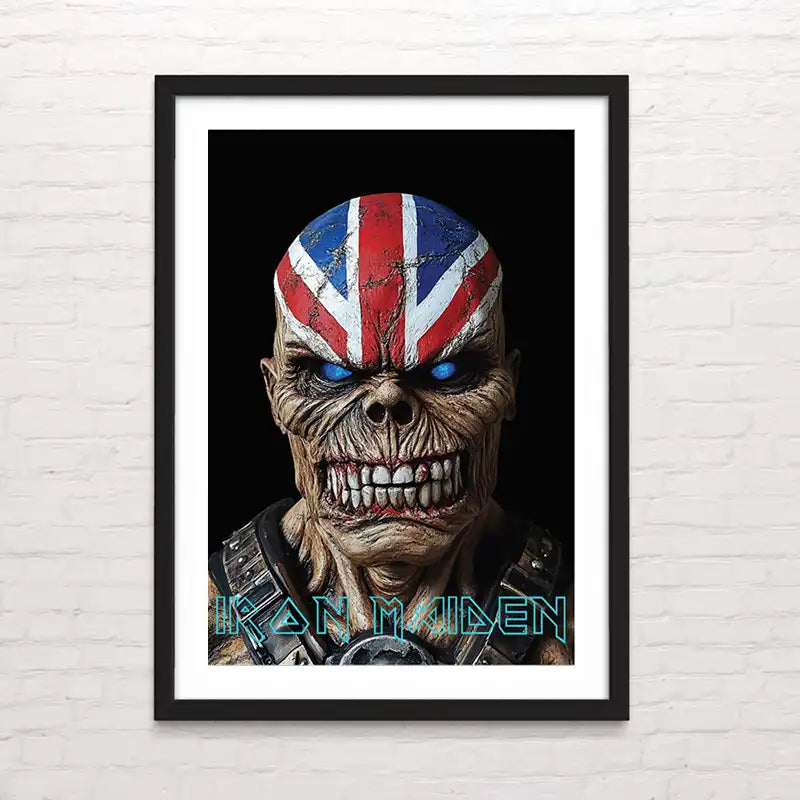 Póster de iron Maiden para decoración de interiores – arte musical en alta resolución