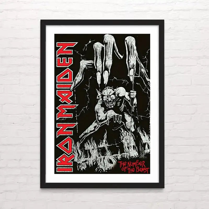 Póster decorativo de ”Iron Maiden - The number of the beast” – papel premium. posterinc.cl