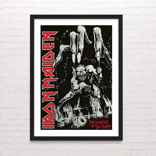Póster decorativo de ”Iron Maiden - The number of the beast” – papel premium. posterinc.cl