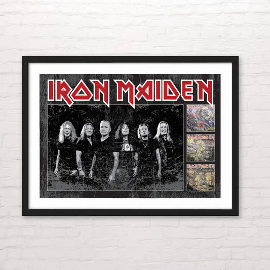 Póster de iron maiden en estilo artístico – impresión de alta definición. posterinc.cl