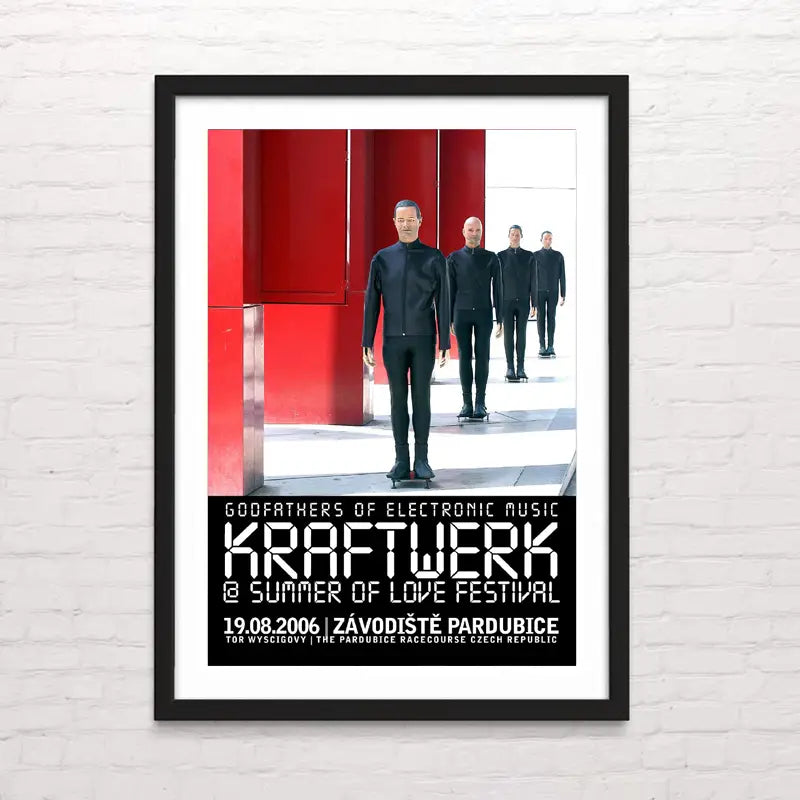 kraftwerk - Ilustración pop futurista – impresión de alta calidad. Posterinc.cl