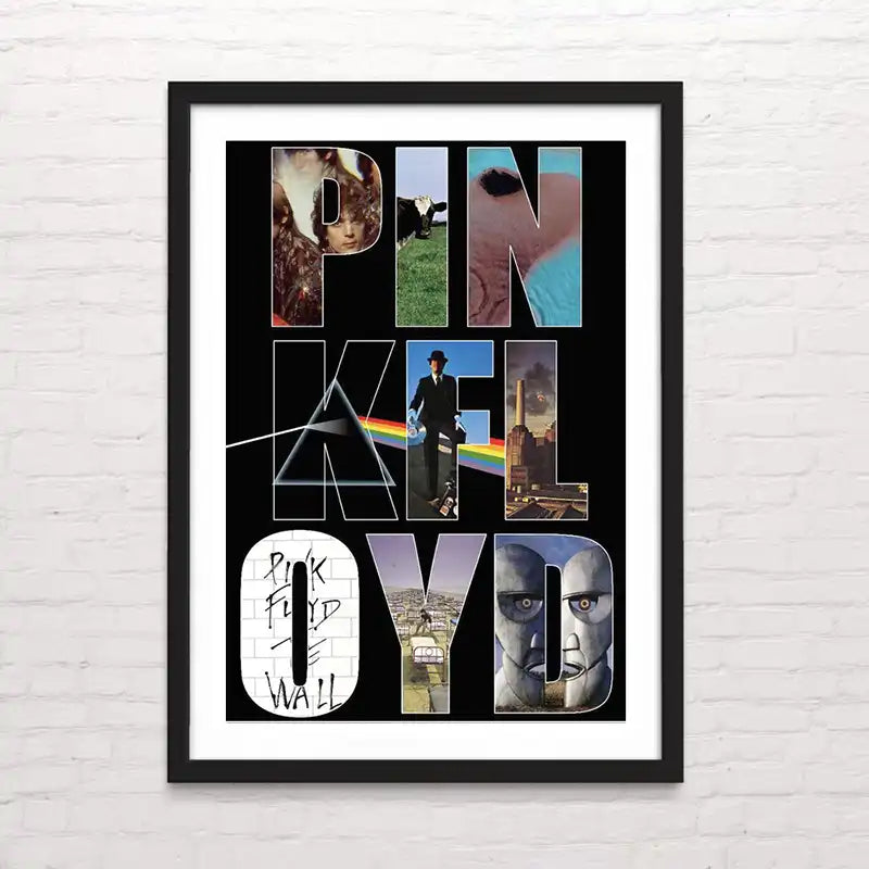 Arte rock minimalista  Pink Floyd – diseño para amantes del género