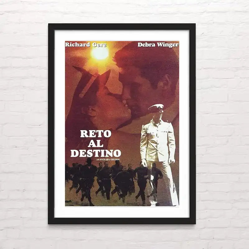 Póster estilo afiche reto al destino – diseño cinematográfico clásico