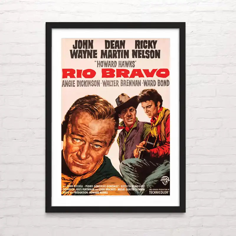 Ilustración retro  de Rio Bravo
– impresión clásica para decoración
