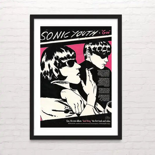 Póster de rock alternativo - Sonic Youth - Goo – ilustración artística detallada
