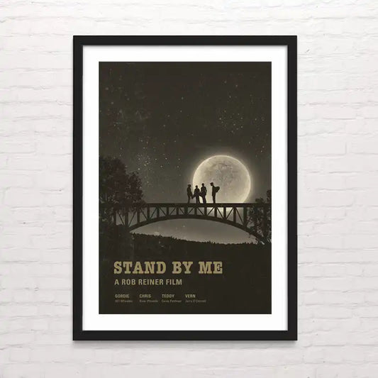 Póster cinematográfico clásico – diseño icónico restaurado. Stand by me. Posterinc.cl