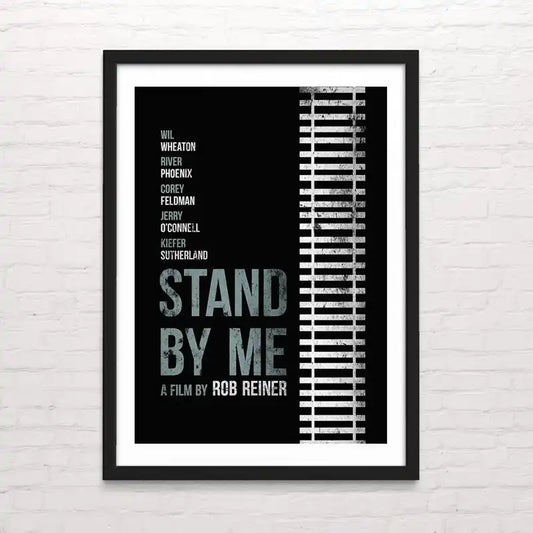 Póster artístico de Stand by Me (Rob Reiner) – arte mural en calidad premium
