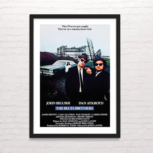 The Blues Brothers. Arte de película de época – impresión con estética retro